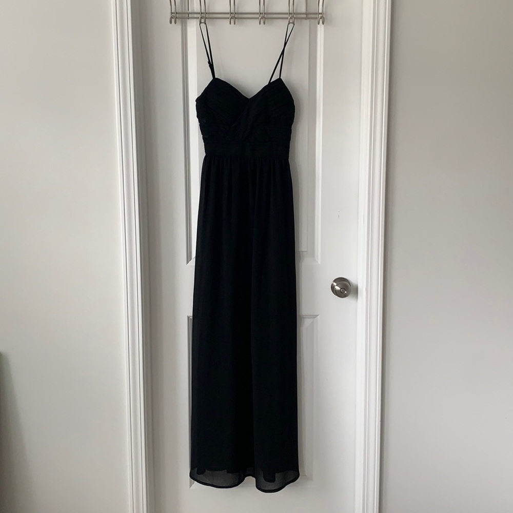 Black Formal Dress, beautiful detailing on the top!